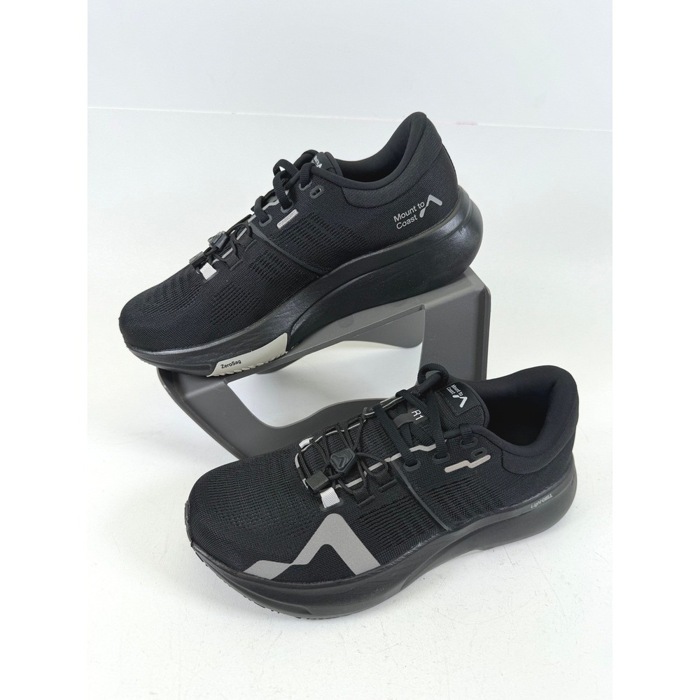 Mount to Coast R1 Women Running Shoes Black Road Trainers M211W40000BB Size 8